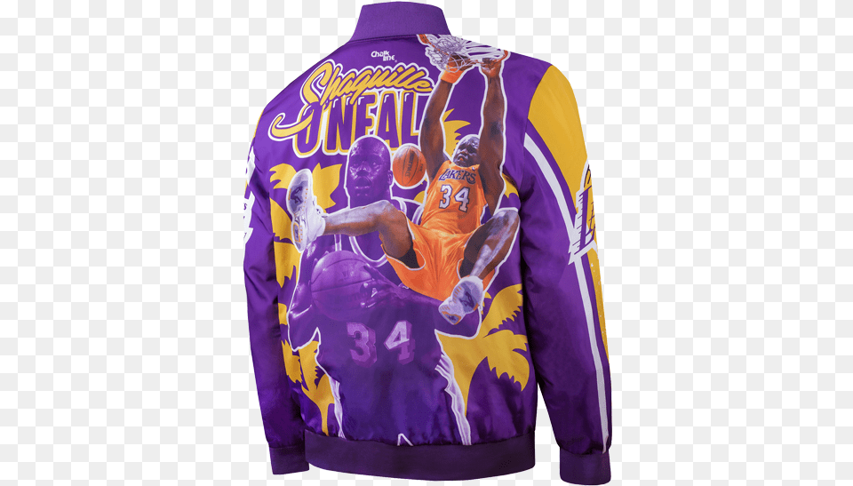 Download Chalk Line Shaquille O Neal Dunk, Jacket, Shirt, Clothing, Coat Free Png