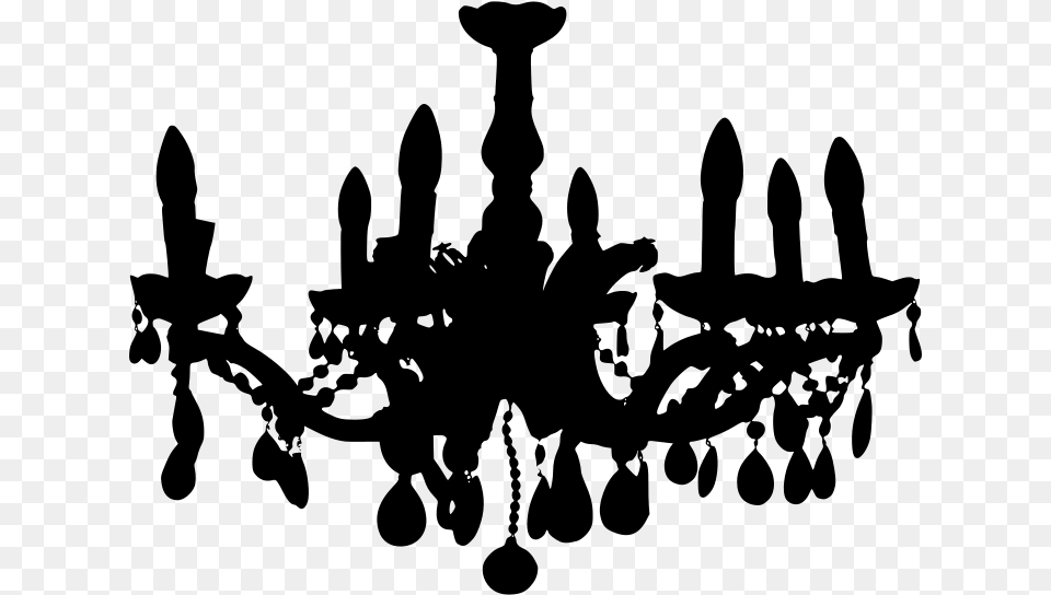 Chandelier, Gray Free Png Download