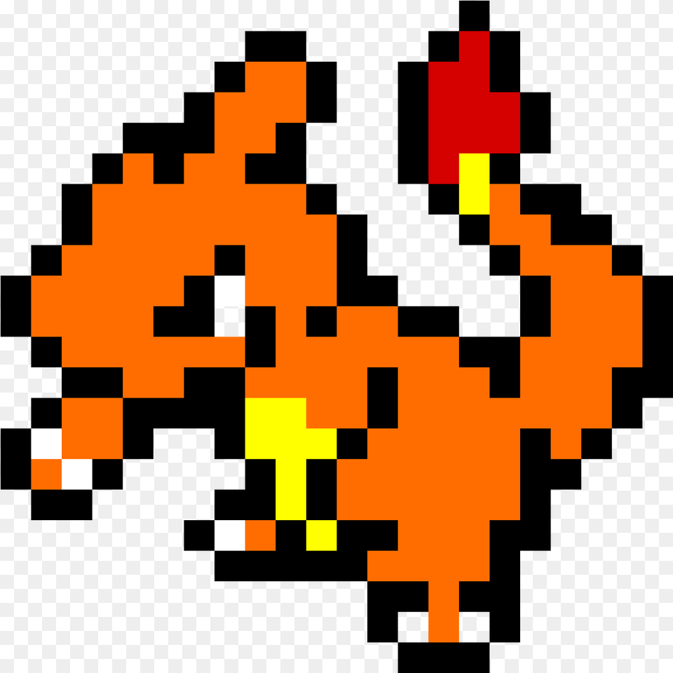 Download Charmeleon Pokemon Pixel Art, First Aid, Pattern Png