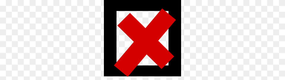 Download Check Box Cross Clipart Check Mark Checkbox Clip Art, First Aid, Logo, Red Cross, Symbol Free Transparent Png
