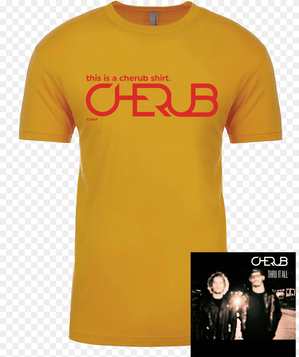 Download Cherub With No Cherub, Clothing, Shirt, T-shirt, Adult Png