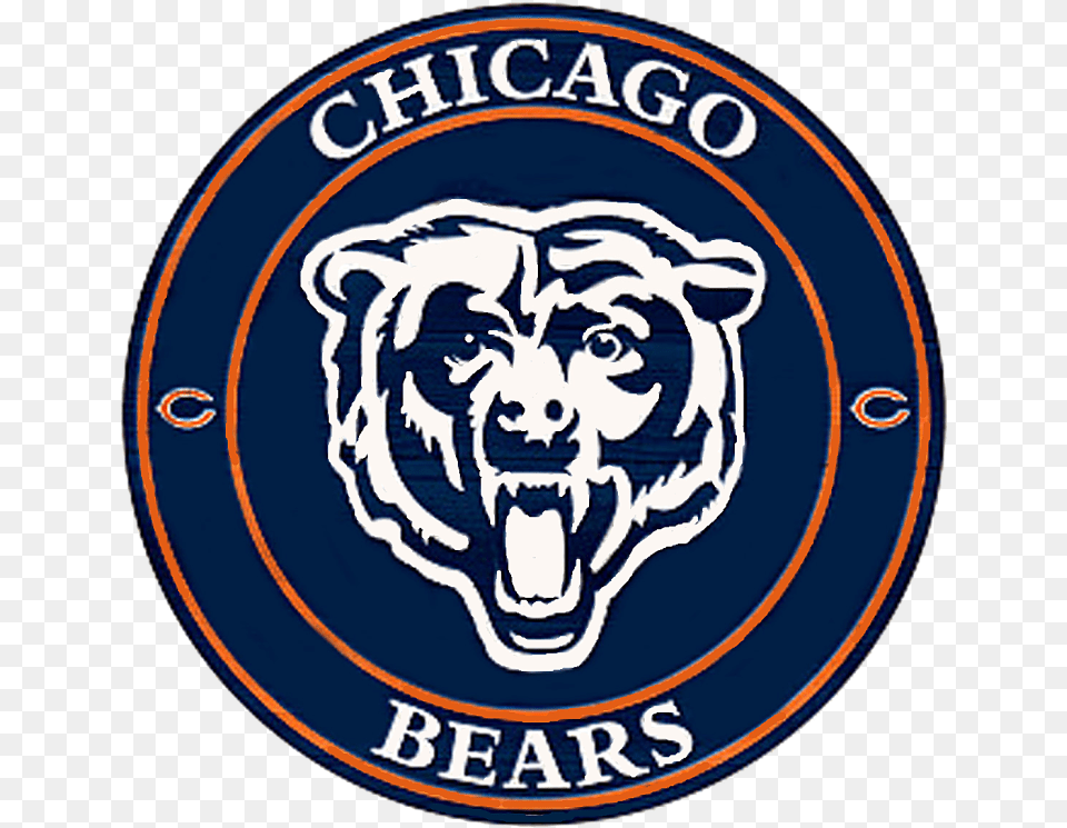 Chicago Bears Circle Logo Chicago Bears Logo, Emblem, Symbol, Face, Head Free Png Download