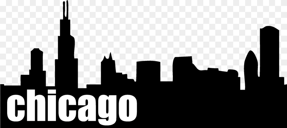 Download Chicago File Chicago Skyline, Text, Logo Png