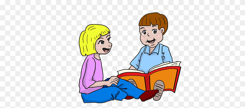 Download Child Clipart Child Oban Clip Art Clipart Download, Person, Reading, Book, Publication Png