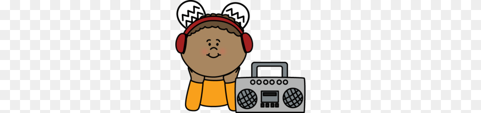 Download Child Listening To Radio Clipart Radio Clip Art, Electronics, Face, Head, Person Png