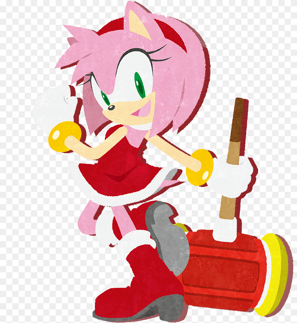 Download Chili Dogs Sonic Art Amy Rose Equestria Girls Amy Rose Transparent, Elf, Baby, Person, Clothing Png Image