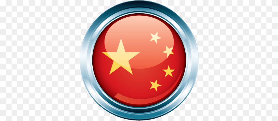 Download China Flag Circular China Flag Icon China Flag Circle, Star Symbol, Symbol, Emblem, Can Png Image