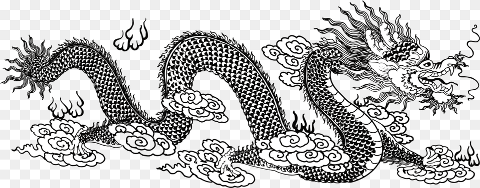Download Chinese Dragon Coloring Book Drawing China Asian Chinese Dragon Coloring Sheets Png Image