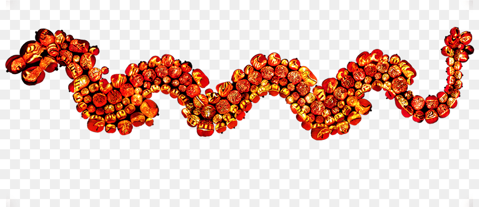 Chinese Dragon Made Of Carved Jack Ou0027lanterns Long Chinese Dragon, Accessories, Jewelry, Necklace, Earring Free Png Download