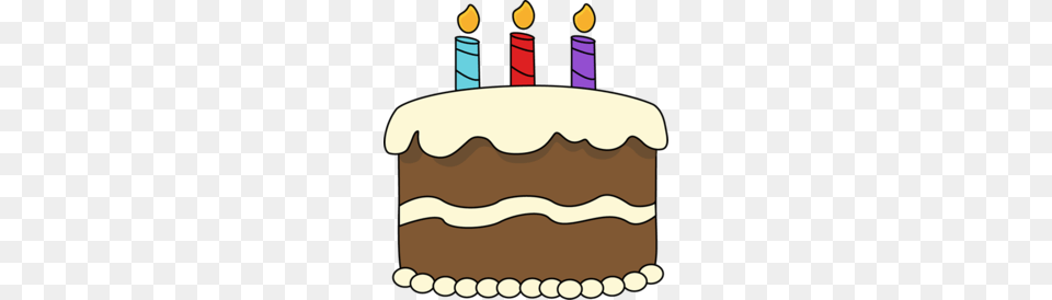 Chocolate Birthday Cake Clipart Chocolate Cake Cupcake, Birthday Cake, Cream, Dessert, Food Free Png Download