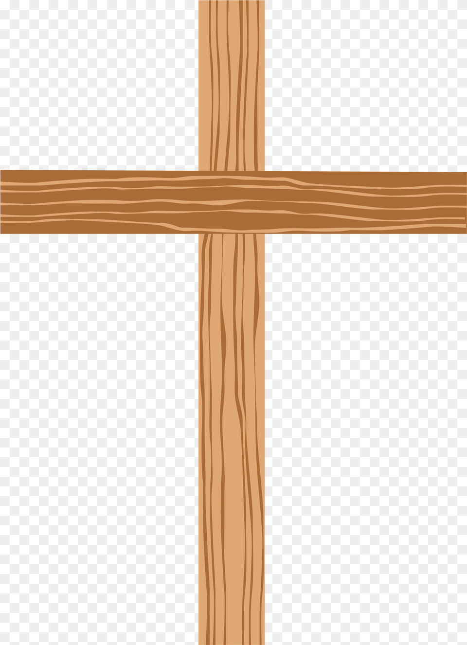 Download Christian Cross Hd Wooden Cross Clipart, Symbol, Wood, Plywood, Hardwood Png Image