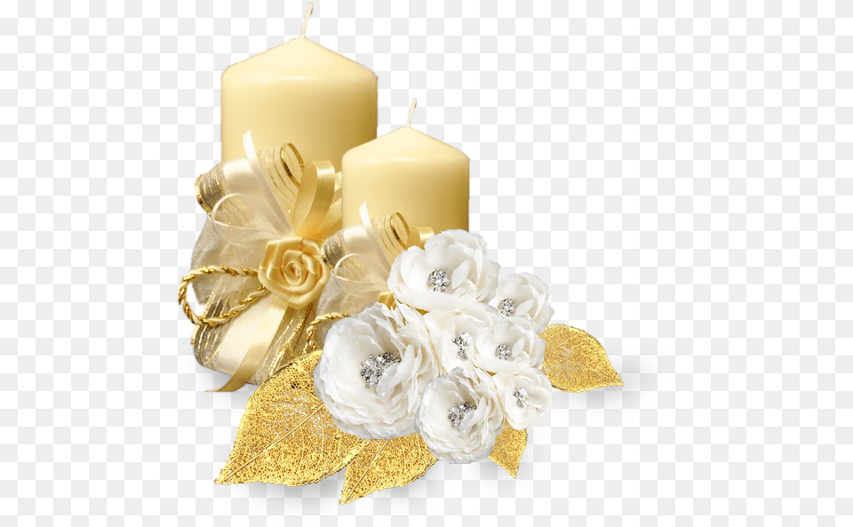 Download Christmas Candle For Gold Wedding Flowers, Flower, Flower Arrangement, Flower Bouquet, Plant Png