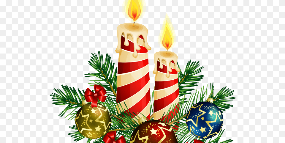 Download Christmas Clipart Candle Adornos De Navidad Candle Light Christmas, Tree, Plant, Festival, Christmas Decorations Free Transparent Png