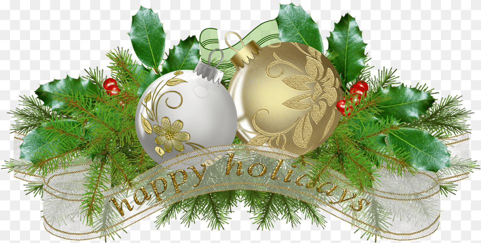 Download Christmas Decor Vector With Decorations Christmas Decorations Vector, Plant, Christmas Decorations, Festival Free Transparent Png