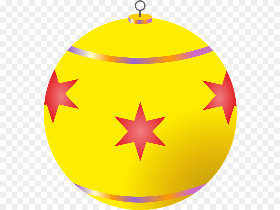 Download Christmas Decorations Ball Decoration Yellow Christmas Bauble Clipart, Egg, Food Free Transparent Png