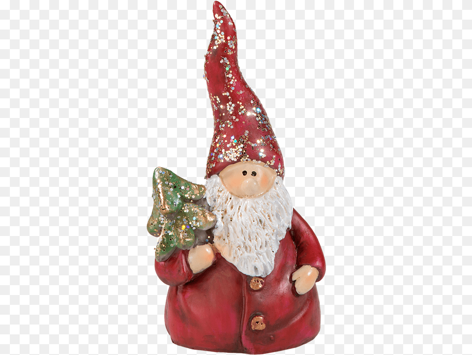 Download Christmas Elf With Pointed Cap Garden Gnome, Figurine Png