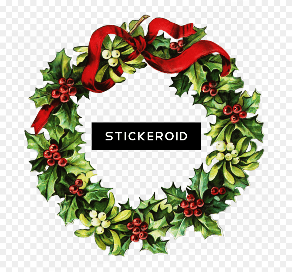 Download Christmas Garland Clip Art Christmas Christmas Wreath Garland Clipart, Plant Png