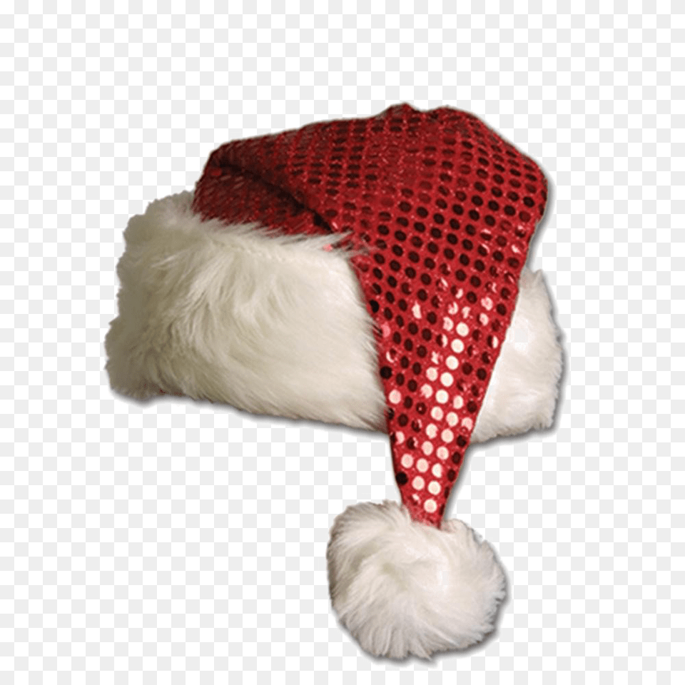 Download Christmas Hat Photo Sparkly Santa Hat, Clothing, Accessories, Bonnet Png Image