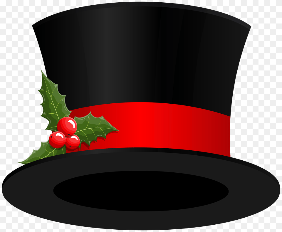 Download Christmas Hat Transparent Top Christmas Top Hat Clipart, Plant, Leaf, Potted Plant, Pottery Free Png