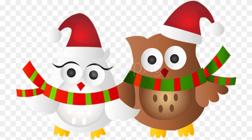 Download Christmas Owls Transparent Christmas Owls Clip Art Christmas Owl, Elf, Nature, Outdoors, Winter Png Image
