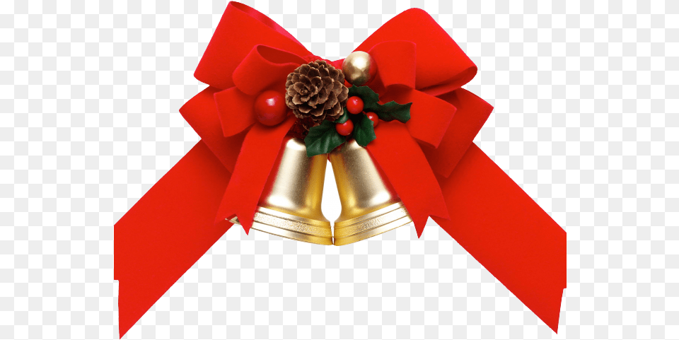 Download Christmas Ribbon Clipart Gift Xmas Ribbon, Bell Png Image