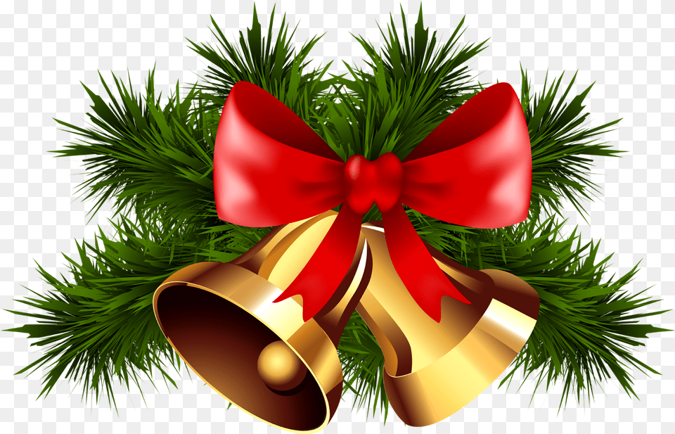 Download Christmas Ribbon Download Bell Christmas, Plant Free Transparent Png