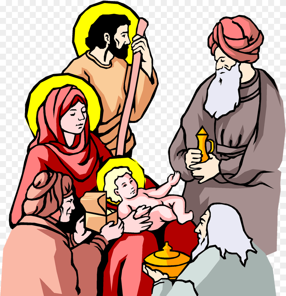 Christmas Scenes Photos Caste System In Christianity, Publication, Book, Comics, Person Free Png Download