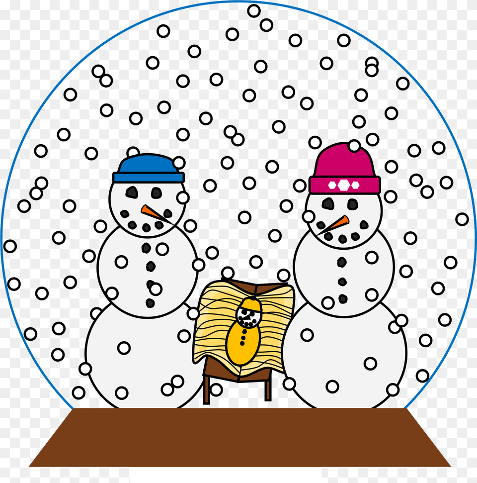 Download Christmas Snow Globe Clipart Frhliches Nicht Clipart Snow Globe Snowman, Nature, Outdoors, Winter, Baby Free Png