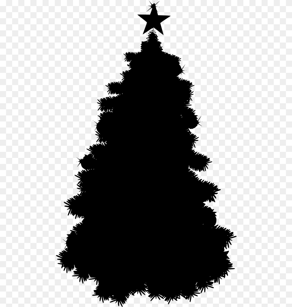 Download Christmas Tree, Gray Png Image