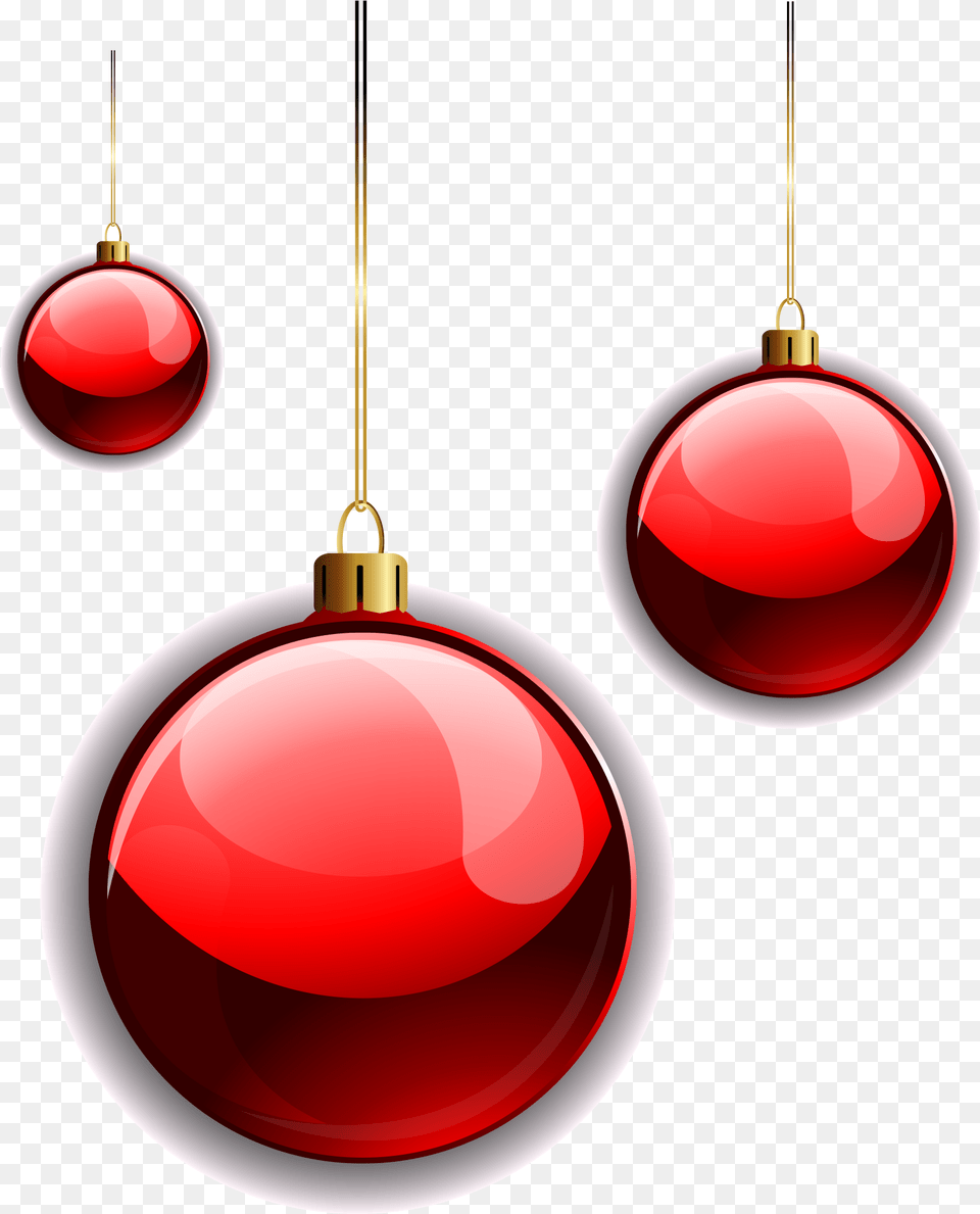 Christmas Vector Elements Balls Red And Bolas De Natal, Accessories, Earring, Jewelry, Lighting Free Png Download