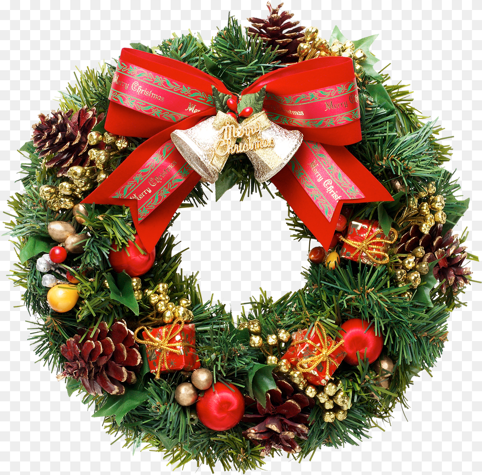 Download Christmas Wreath Clipart Christmas Wreath High Resolution, Dynamite, Weapon Png Image