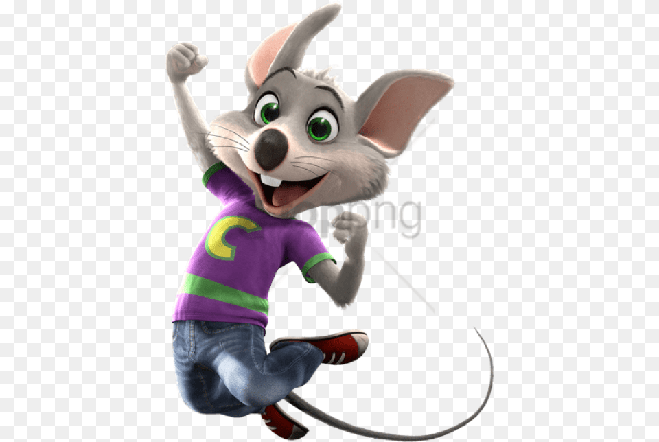 Download Chuck E Cheese Images Background Raton Chuck E Cheese, Plush, Toy, Baby, Person Free Png