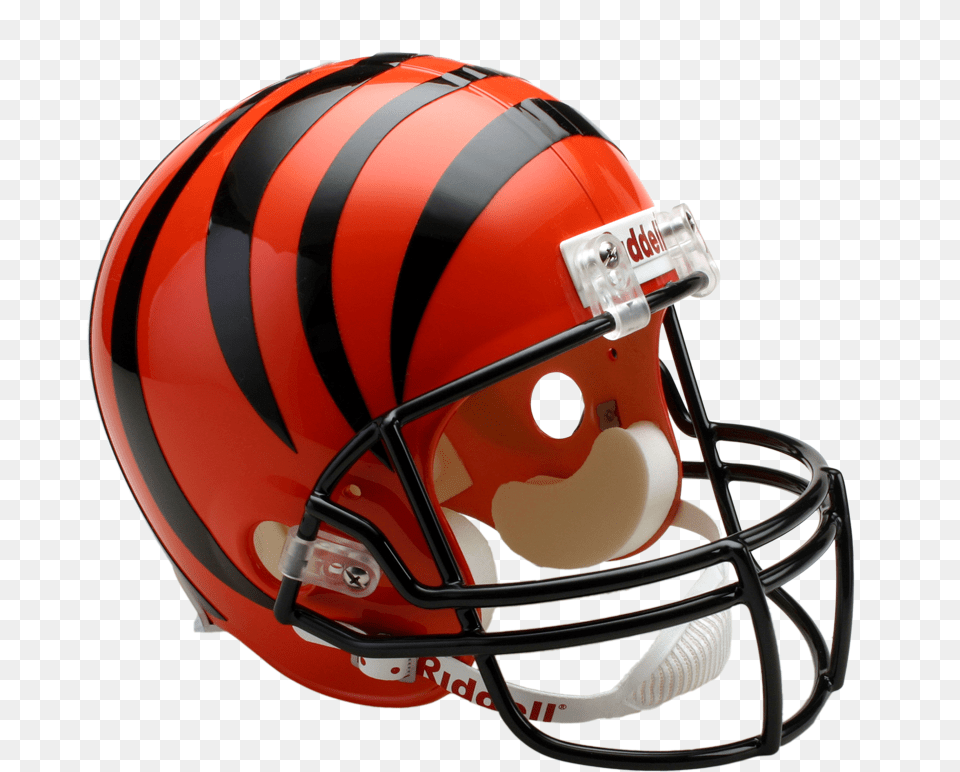 Download Cincinnati Bengals Transparent Background Hq Football Helmet, American Football, Football Helmet, Sport, Person Free Png