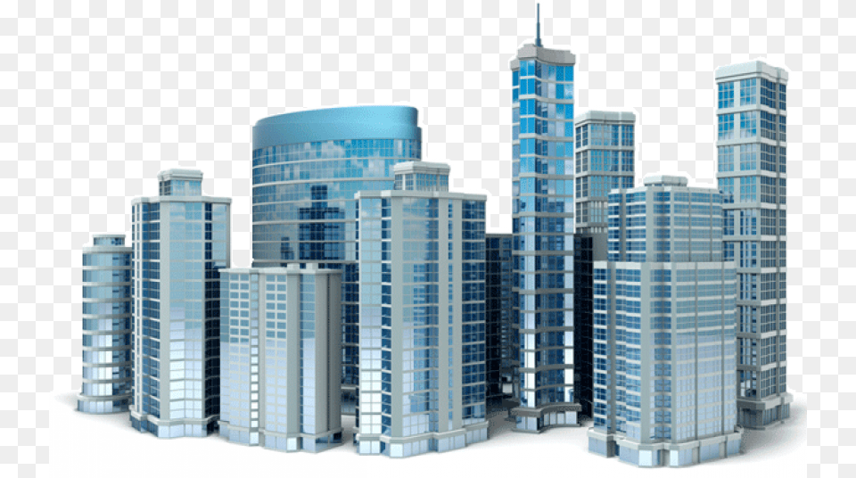 Download City Town Image Building, Urban, Skyscraper, Office Building, Housing Png