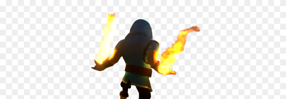 Clash Of Clans Transparent Image And Clipart, Fire, Flame, Baby, Person Free Png Download