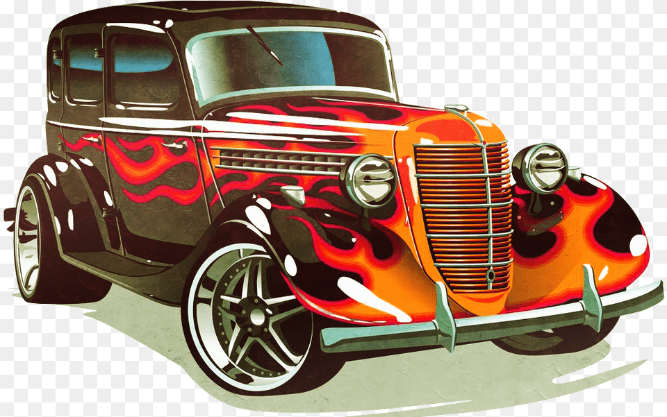 Download Classic Car Rod Sports Hot Cars Clipart Hot Rod Classic Car, Transportation, Vehicle, Hot Rod, Machine Png