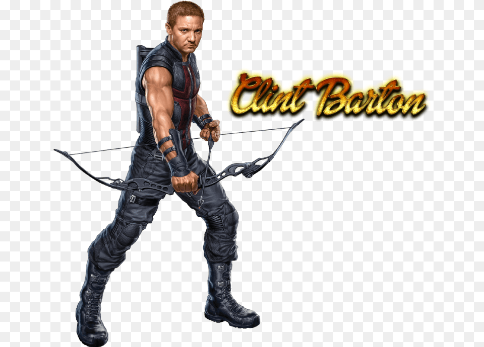 Clint Barton Clipart Photo, Weapon, Sport, Person, Man Free Png Download
