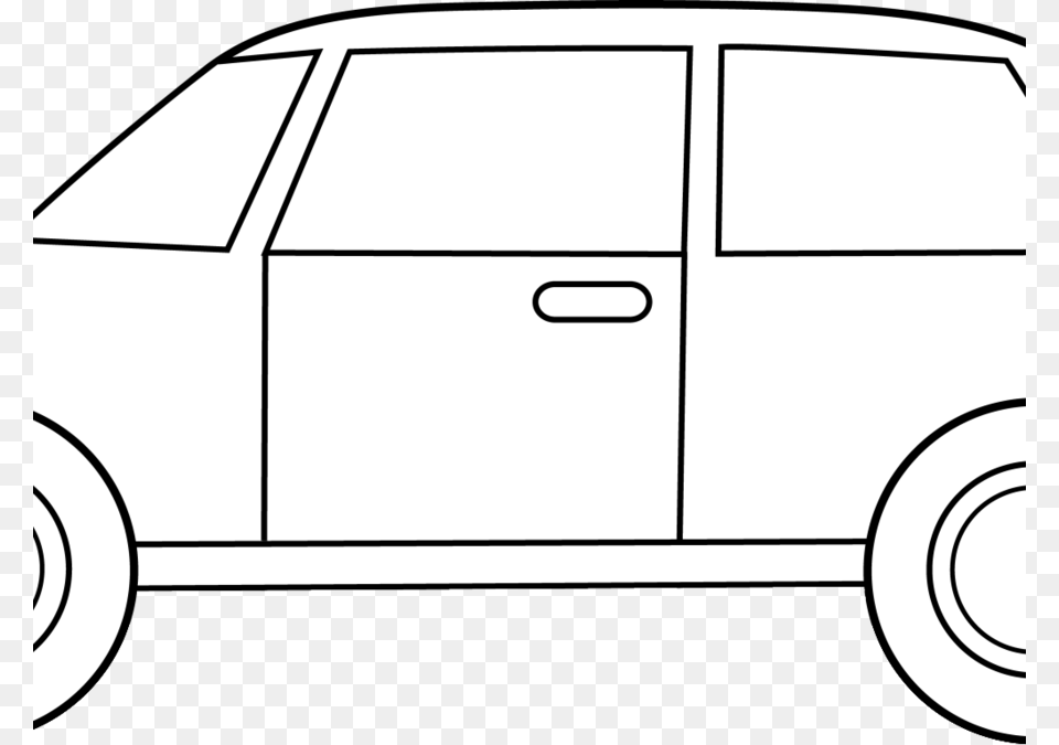 Download Clip Art Black And White Clipart Car Door Clip Art Car, Transportation, Vehicle Png