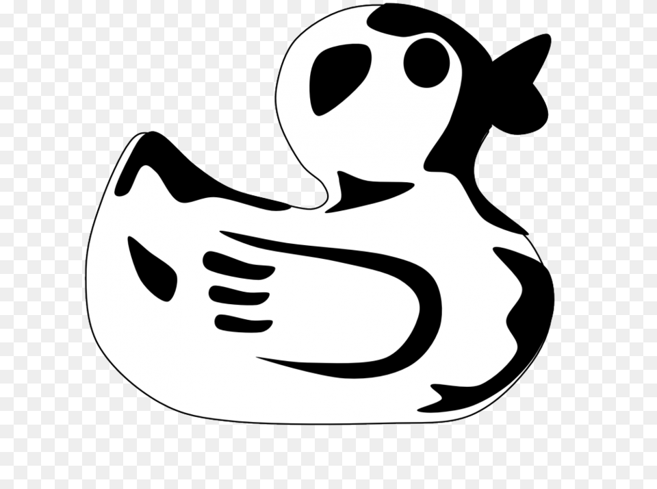 Download Clip Art Clipart Black And White Duck Clip Art, Stencil, Animal, Mammal, Pig Free Transparent Png