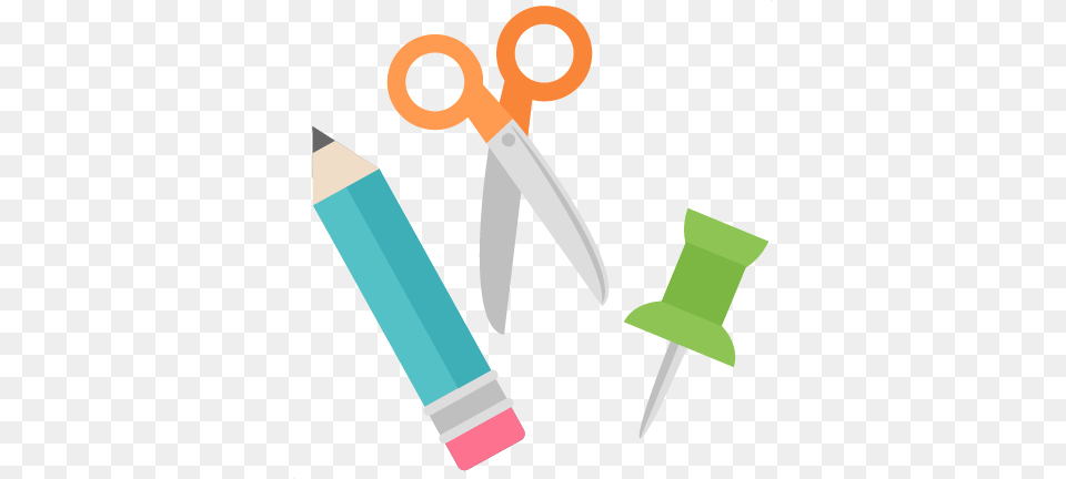 Download Clip Art School Supplies Clipart Clip Art Paper, Scissors, Blade, Dagger, Knife Png Image