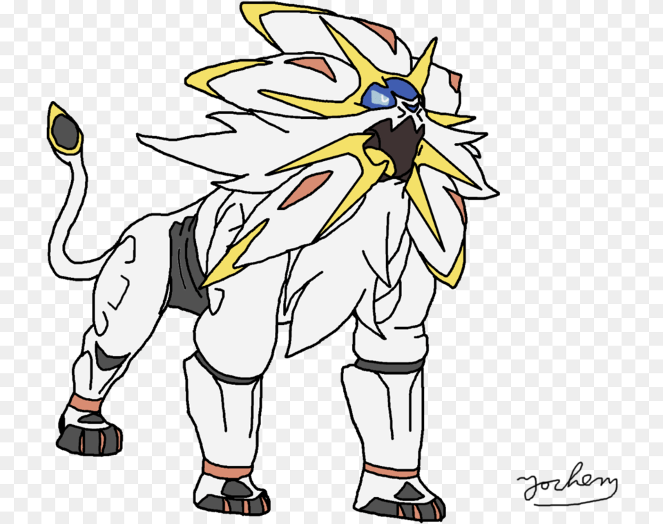 Download Clip Pokemon Sun Solgaleo, Book, Comics, Publication, Baby Png Image