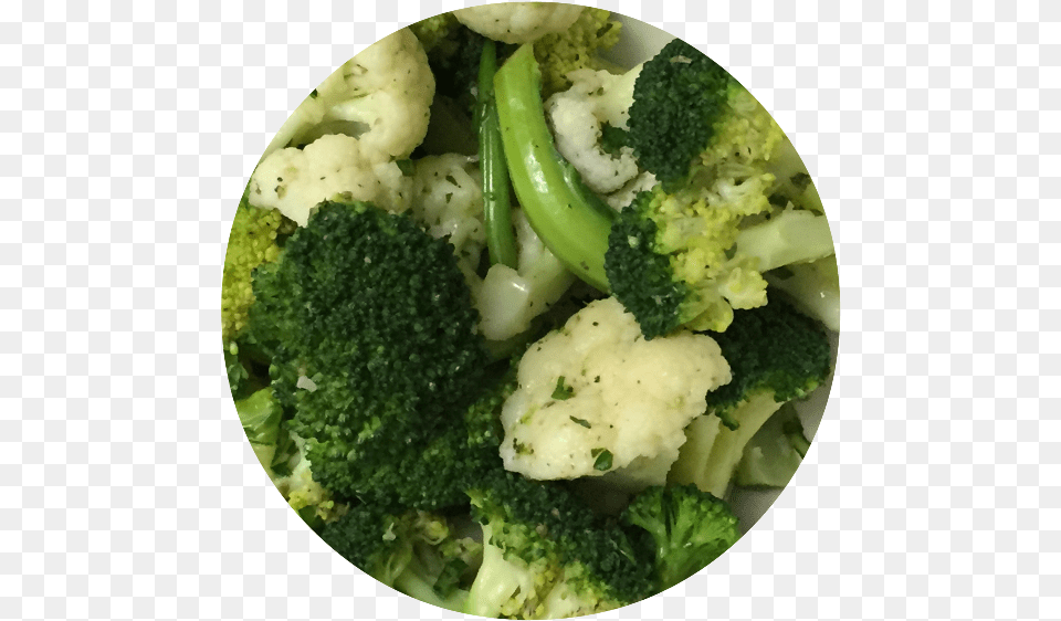 Download Clip Royalty Free Broccoli Cauliflower, Food, Produce, Plate, Plant Png Image