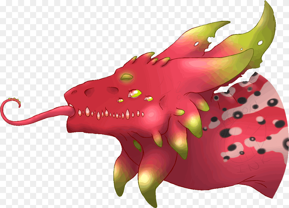 Download Clipart Dragon Realistic Fruit Carving Dragon Pitaya, Animal, Fish, Sea Life, Shark Free Png