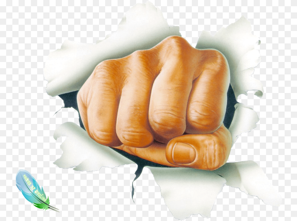 Download Clipart Fist Hand Going Through Wall, Body Part, Finger, Person, Baby Free Transparent Png