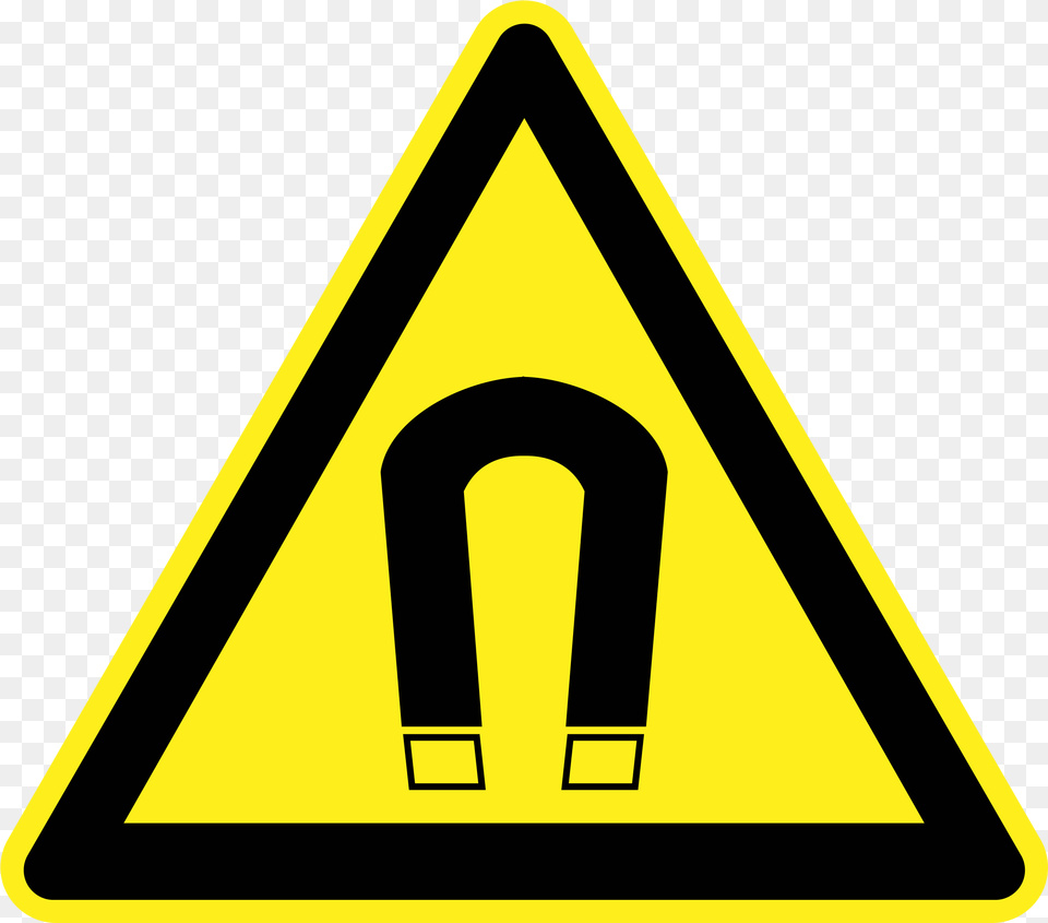 Download Clipart Magnets Warning Symbol Fire Hazard Sign, Road Sign Free Png