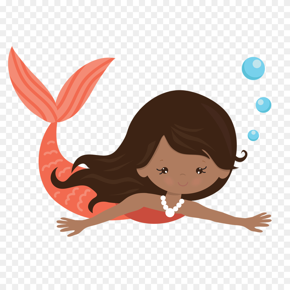 Download Clipart Mermaid Cartoon Mermaid Background, Baby, Person, Face, Head Png Image