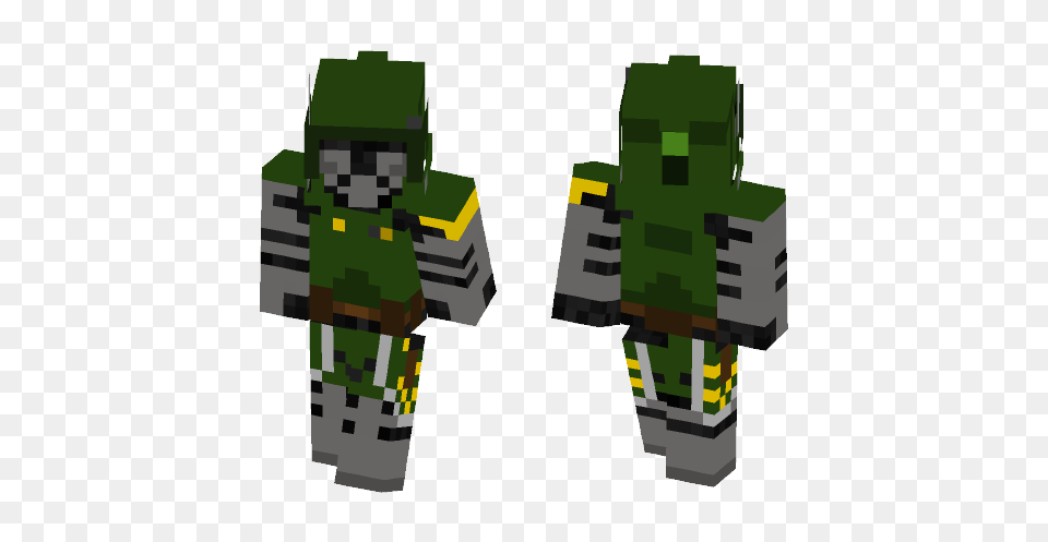 Download Clone Commander Doom Minecraft Skin For, Green, Bulldozer, Machine, Person Png