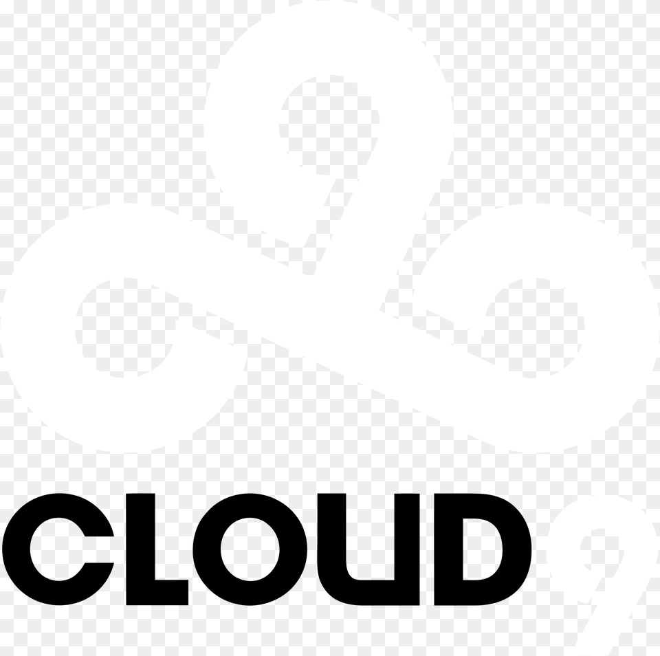 Download Cloud 9 Logo Black And White Cloud 9 Logo White, Alphabet, Ampersand, Symbol, Text Free Transparent Png