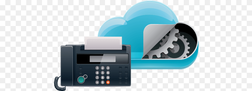 Download Cloud Fax Icon Data With No Background Fax, Machine, Electronics, Computer Hardware, Hardware Free Transparent Png