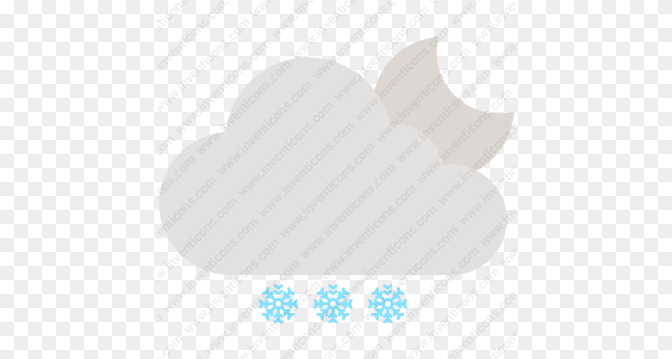 Download Cloud Moon Snow Vector Icon Inventicons Heart, Nature, Outdoors Free Png